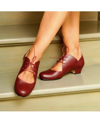 Burgundy leather vintage...